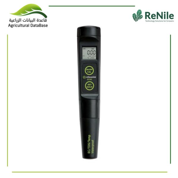 Milwaukee EC60 PRO Waterproof 3-in-1 EC / TDS/Temp Tester with Replaceable Probe